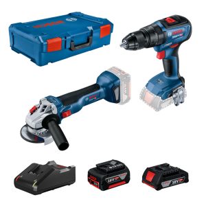 AKU SET GWS 18V-10 + GSB 18V-50 2+5AH+GAL 18-40 XL-BOXX