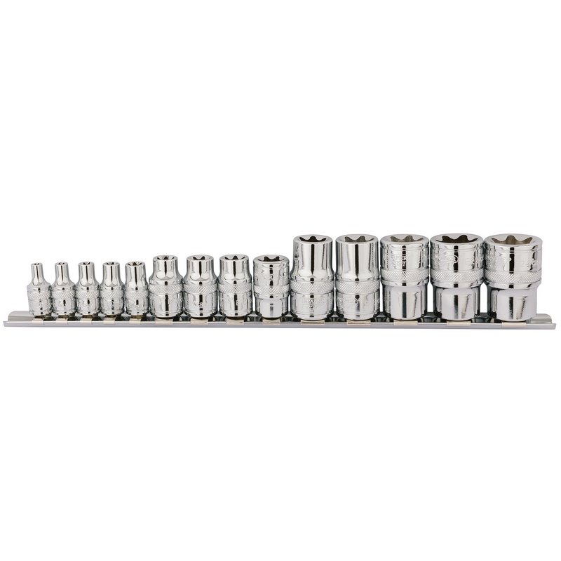 KLJUČ TORX ŽENSKI 1/4"/3/8"/1/2" DRAPER SET 14/1