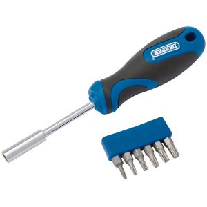 ODVIJAČ TORX 1/4"  S DRŽAČEM BITOVA T10-T30 DRAPER SET 7/1