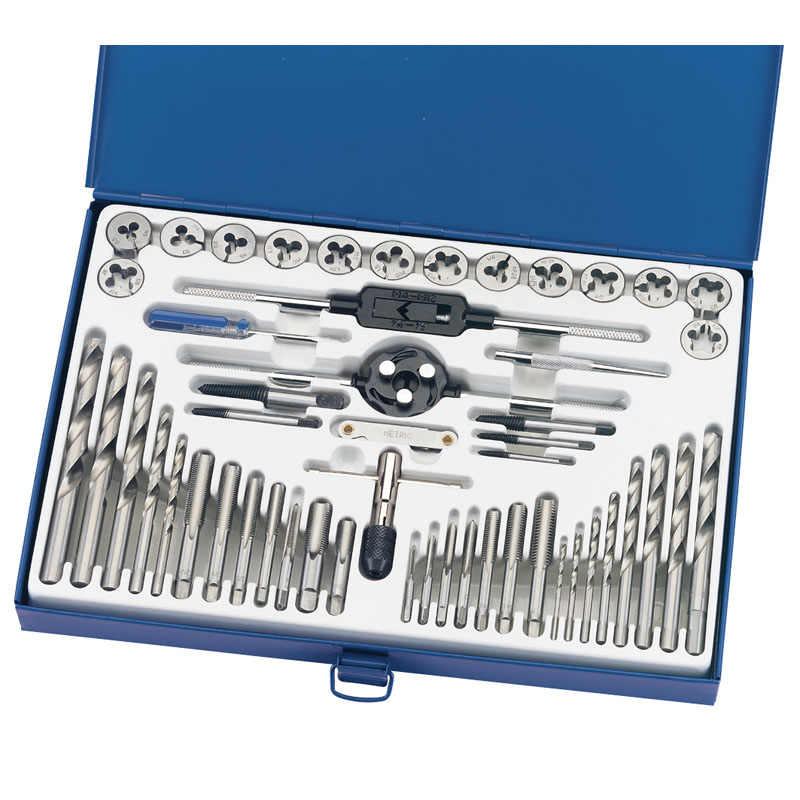 NAREZNICE I NAREZNA SVRLA M3-M12 + UNF 1/4-1" DRAPER SET 52/1