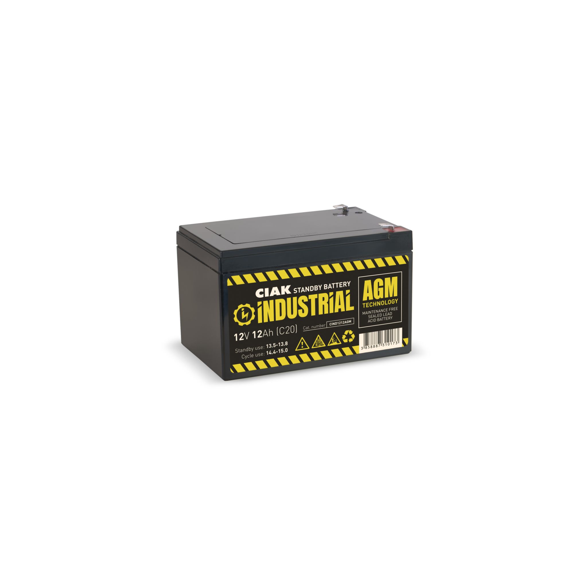 HERMETIČKA BATERIJA CIAK INDUSTRIAL 12V- 12AH T2