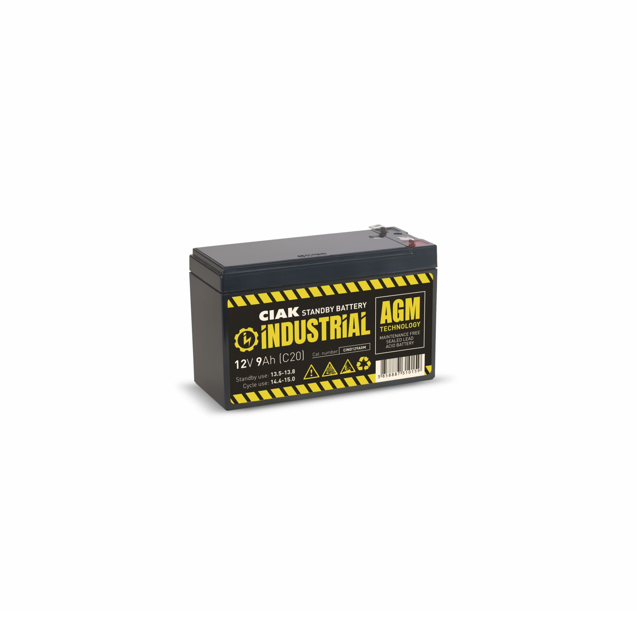 HERMETIČKA BATERIJA CIAK INDUSTRIAL 12V- 9AH T2