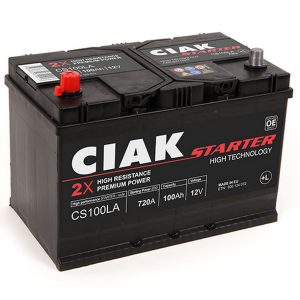 AKUMULATOR CIAK STARTER 12V-100 AH L+ ASIA