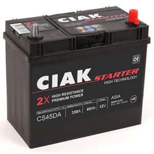 AKUMULATOR CIAK STARTER 12V-45 AH D+ ASIA