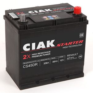 AKUMULATOR CIAK STARTER 12V-45 AH D+ RENAULT
