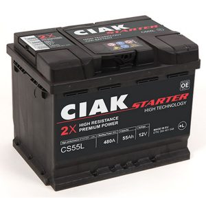 AKUMULATOR CIAK STARTER 12V-55 AH L+