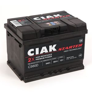 AKUMULATOR CIAK STARTER 12V-60 AH D+