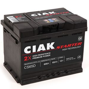 AKUMULATOR CIAK STARTER 12V-65 AH D+