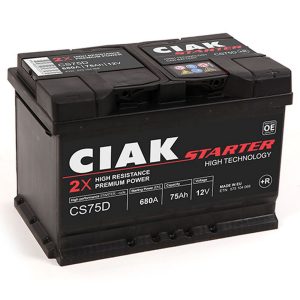 AKUMULATOR CIAK STARTER 12V-75 AH D+