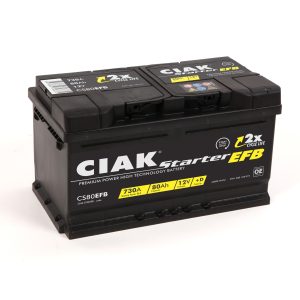 AKUMULATOR CIAK STARTER EFB 12V- 80AH D+