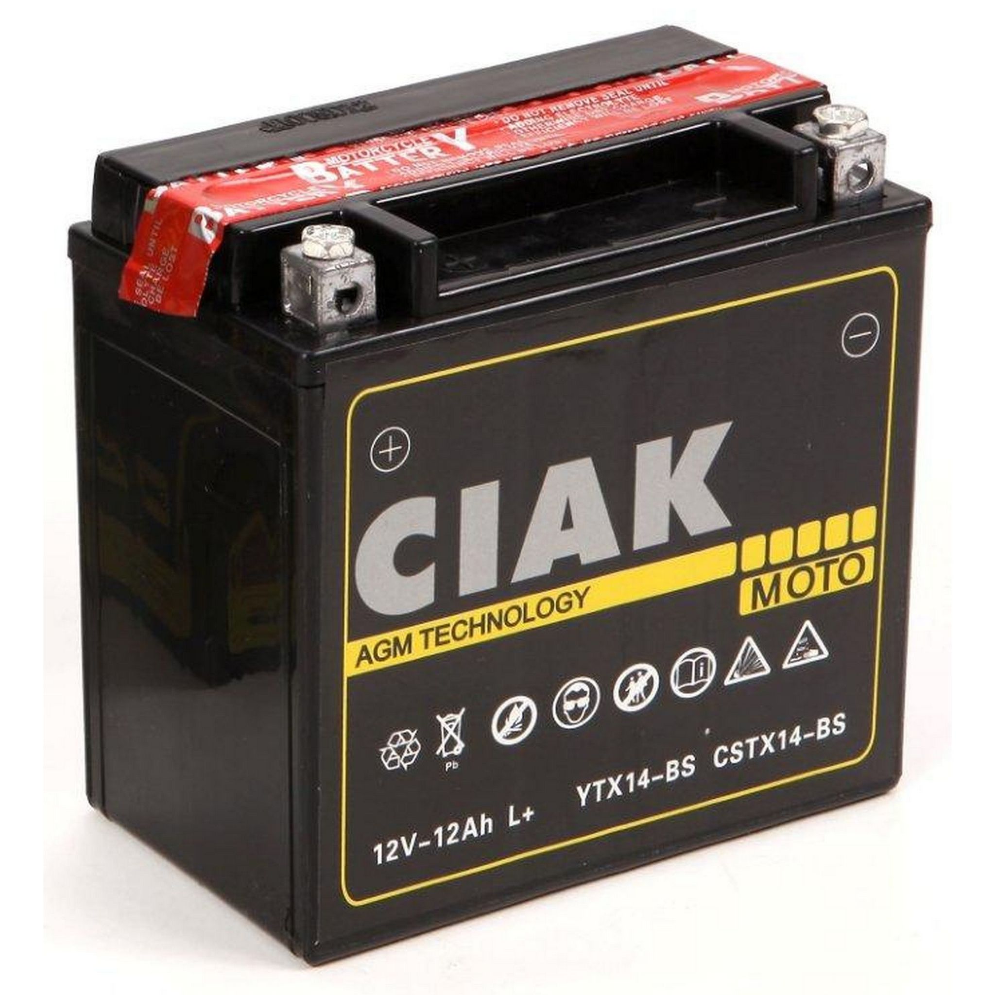 AKUMULATOR MOTO CIAK STARTER AGM 12V-12 AH L+ MERCEDES POMOĆNI
