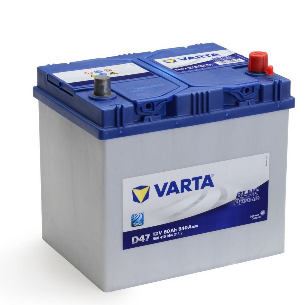 AKUMULATOR VARTA D47 BLUE DY. 12V-60 AH D+ ASIA