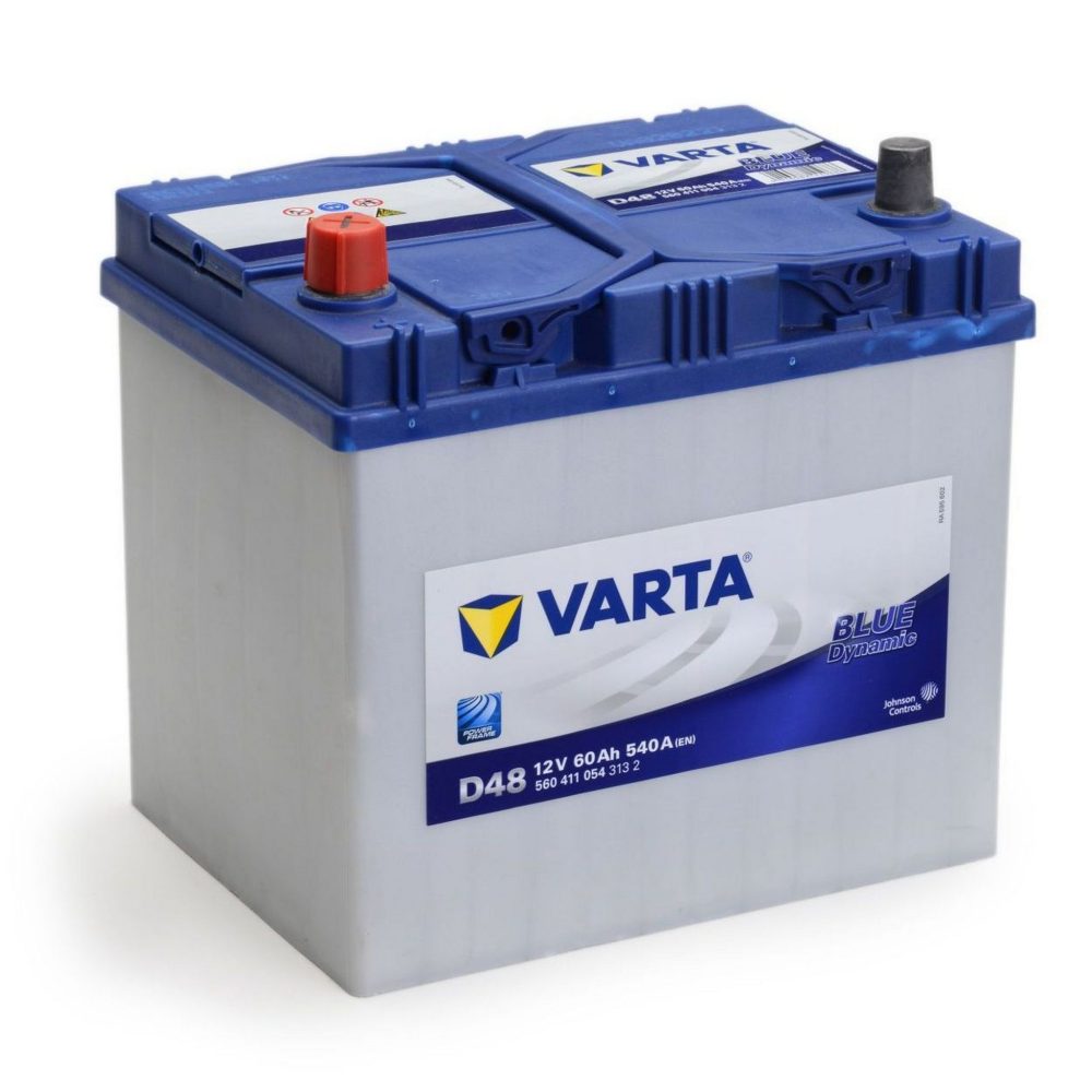 AKUMULATOR VARTA D48 BLUE DY. 12V-60 AH L+ ASIA