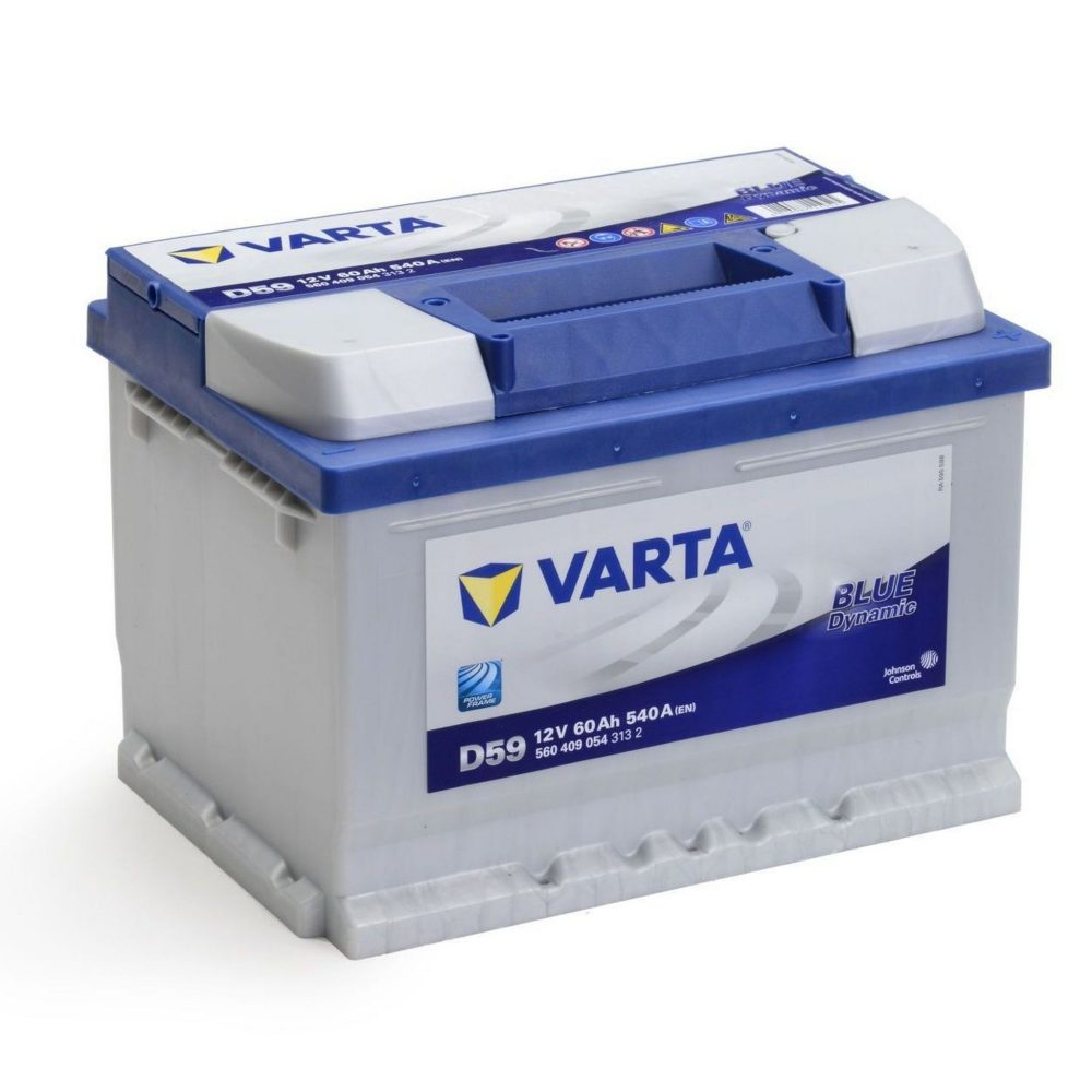 AKUMULATOR VARTA D59 BLUE DY. 12V-60 AH D+