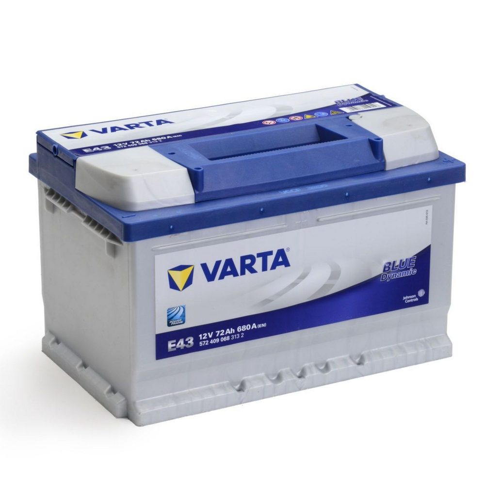 AKUMULATOR VARTA E43 BLUE DY. 12V-72 AH D+