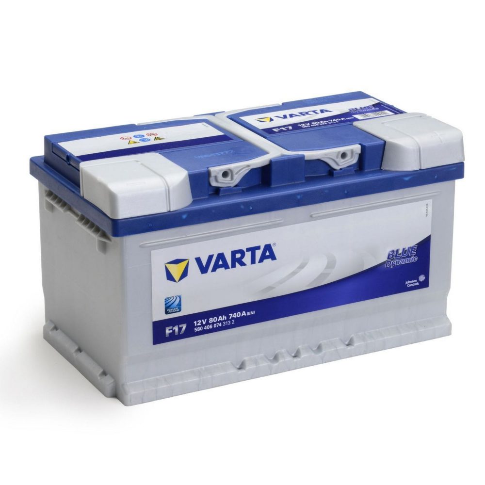 AKUMULATOR VARTA F17 BLUE DY. 12V-80 AH D+