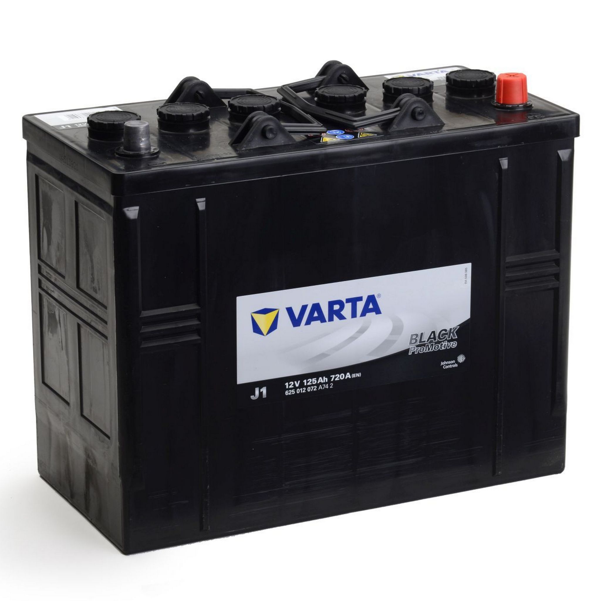 AKUMULATOR VARTA J1 PRO MOTIVE BLACK 12V-125 AHX D+