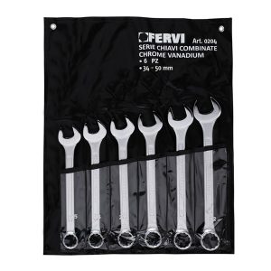 SET KOMBINIRANIH KLJUČEVA 34-50MM 6-DIJELNI FERVI
