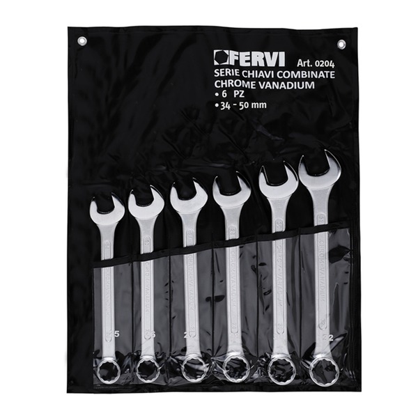 SET KOMBINIRANIH KLJUČEVA 34-50MM 6-DIJELNI FERVI