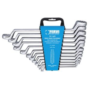 SET OKASTIH KLJUČEVA 6-32MM U PLASTIČNOM NOSAČU 12-DIJELNI FERVI