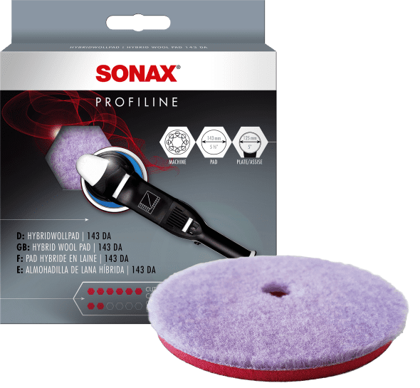SONAX SPUŽVA ZA POLIRANJE HYBRID WOOL PAD 143