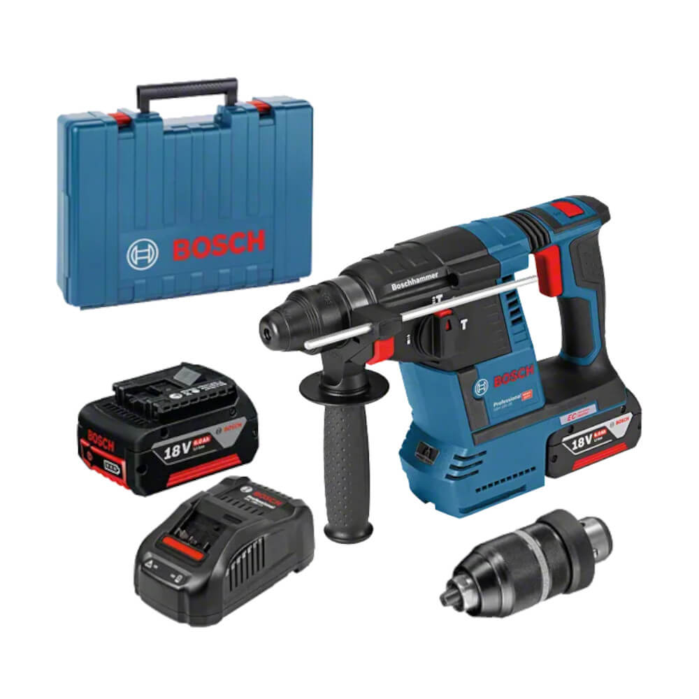 AKU BUŠAĆI ČEKIĆ BOSCH GBH 18V-26 F 2,6J 2x6,0Ah SDS+ IZMJENJIVA GLAVA