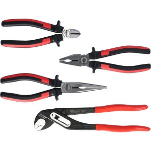 SET KLIJEŠTA 4-DIJELNA SJEČENJE/KOMBINIRANA/PAPAGAJKE/ŠPICANGE KS TOOLS 115.1004