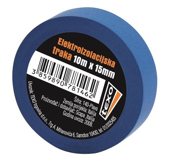 TRAKA (IZOLIR) ELEKTROIZOLACIJSKA PLAVA 15MMX10M