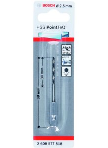HSS POINTTEQ HEX SVRDLO 2.5MM