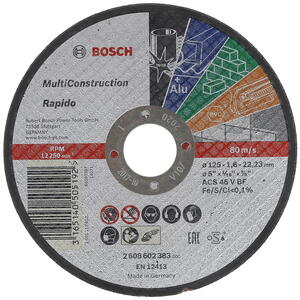 REZNA PLOČA RAVNA RAPIDO MULTI CONSTRUCTION