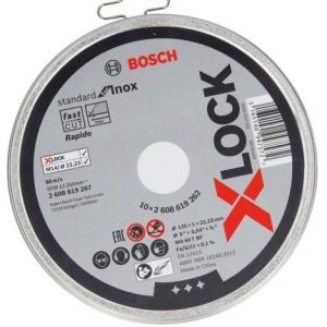 PLOČA REZNA X-LOCK 125X1MM STANDARD FOR INOX (10/1 LIMENKA)