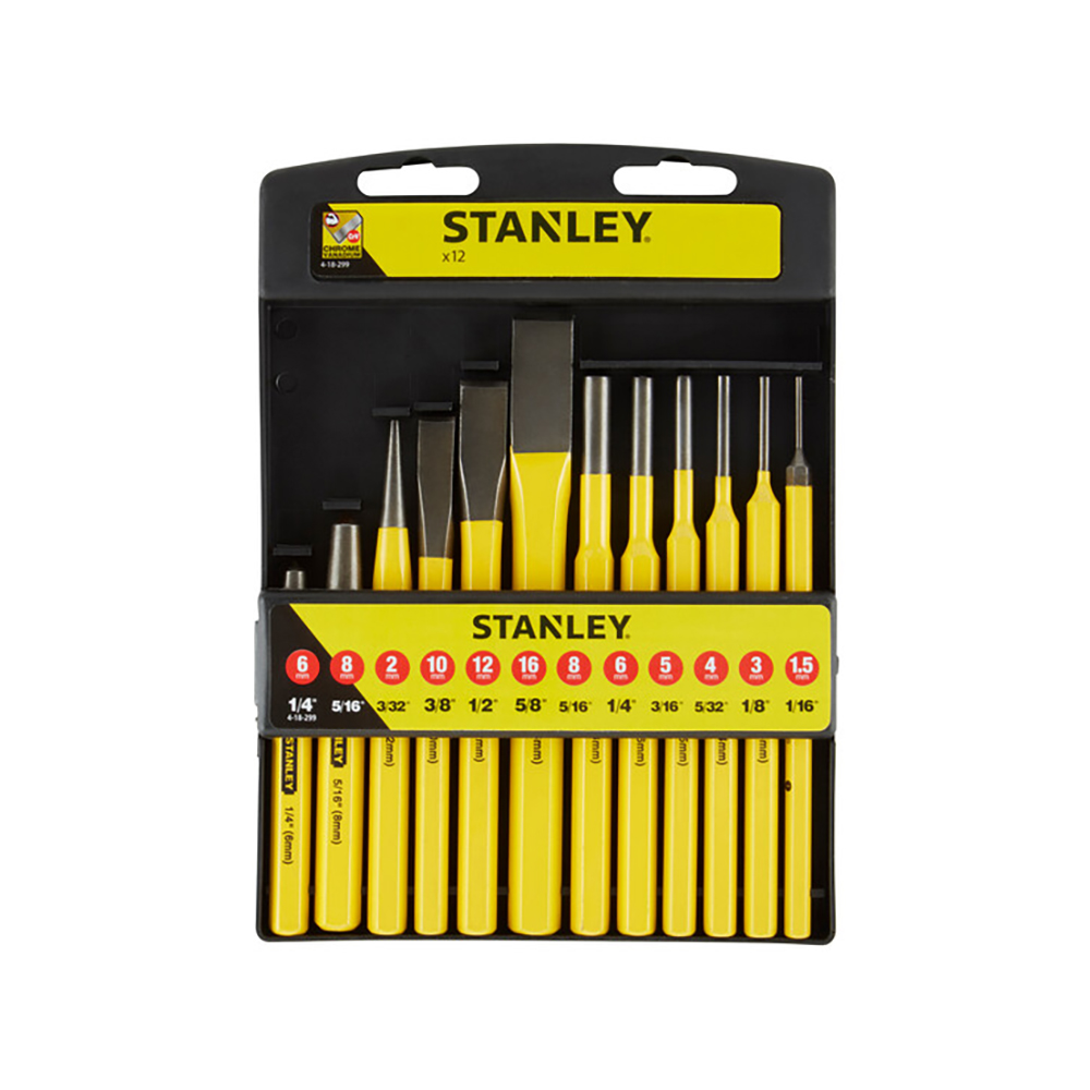 STANLEY SET TOČKALA I SJEKAČA 4-18-299 12/1
