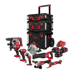 KOMPLET ALATA MILWAUKEE  8 ALATA - 3 AKUM. - BRZI PUNJAČ PROMO SET