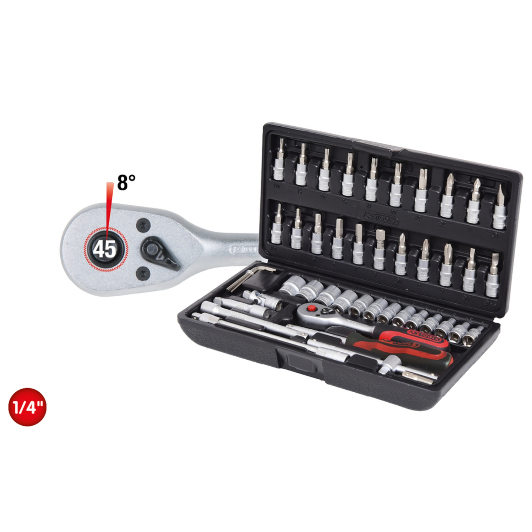SET NASADNIH KLJUČEVA 1/4" 48-DIJELNI KS TOOLS 917.0648