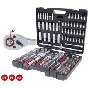 SET NASADNIH KLJUČEVA 1/4"/3/8"/1/2" 195-DIJELNI KS TOOLS 917.0795