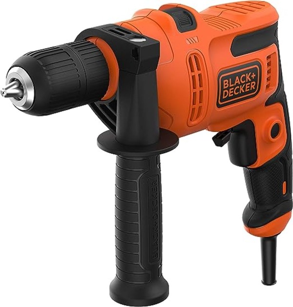 ELEKTRIČNA UDARNA BUŠILICA  BLACK & DECKER BEH200K-QS 500W PROMJENJIVA BRZINA U KOFERU