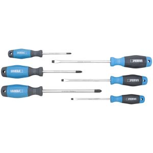 SET ODVIJAČA RAVNI/KRIŽNI 6-DIJELNI FERVI C880/006