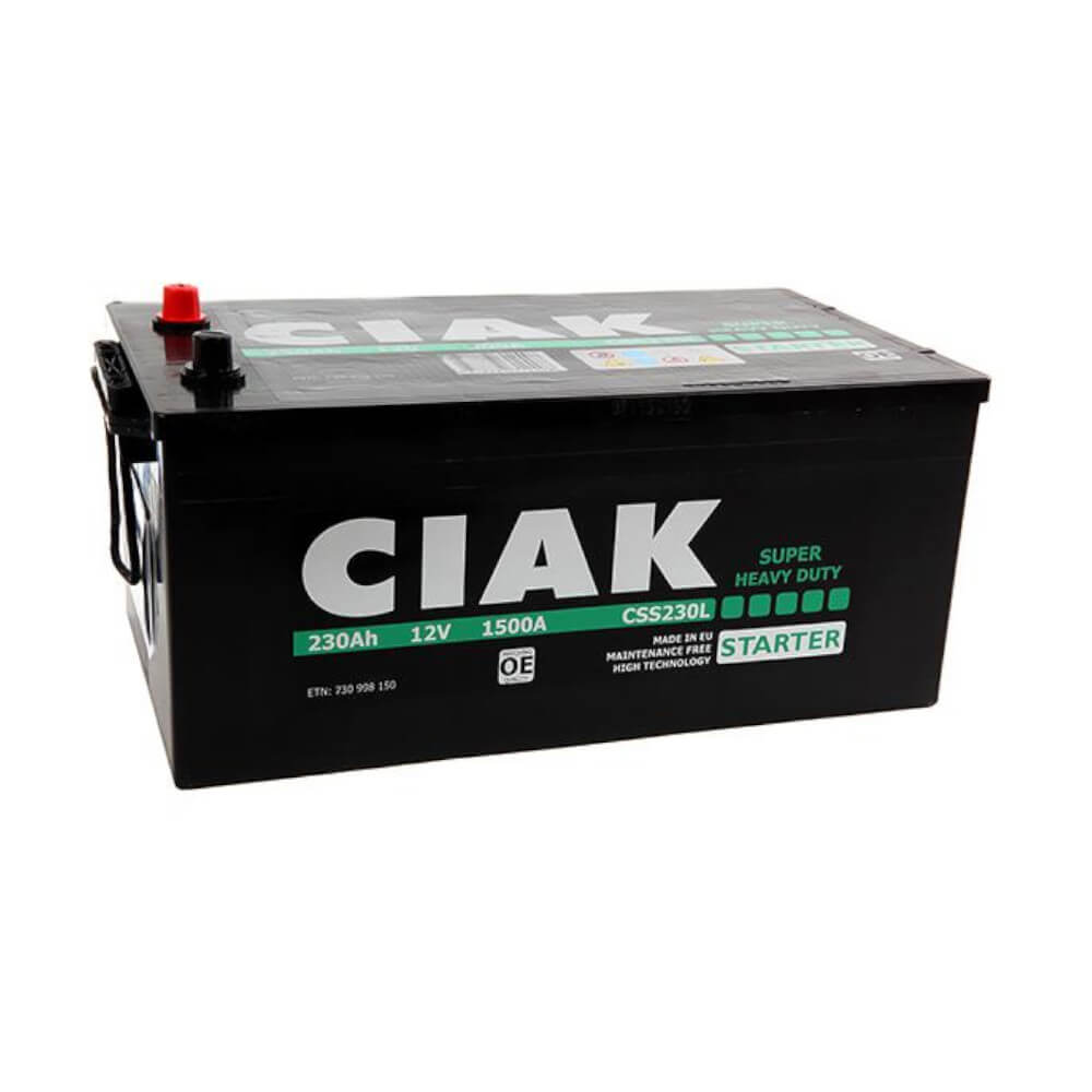 AKUMULATOR CIAK TRUCK SUPER HEAVY DUTY 12V-230 AH
