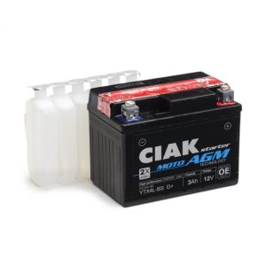 AKUMULATOR MOTO CIAK STARTER AGM 12V-3 AH D+