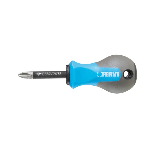 ODVIJAČ KRIŽNI PH "STUBBY" S DIJAMANTNIM VRHOM 2X38MM FERVI