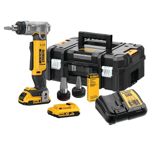 PROŠIRIVAČ PEX CIJEVI SET 2X2 AH I PUNJAČ U KOFERU DEWALT DCE400D2-QW
