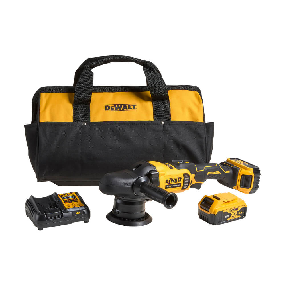 AKU BRUSILICA ZA POLIRANJE DEWALT DCM848P2-QW 18 V, 5,0 Ah, S BATERIJOM I PUNJAČEM