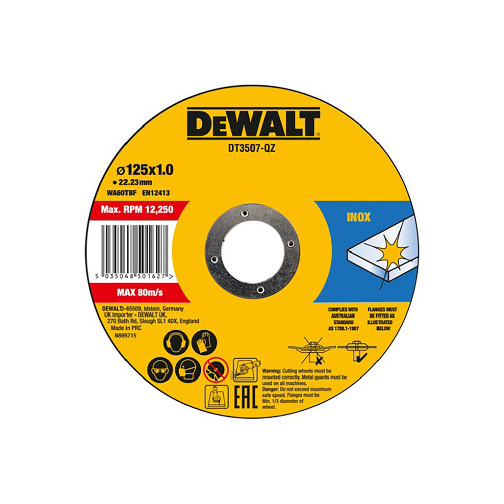 DEWALT DT3507-QZ REZNA PLOČA 125X1MM