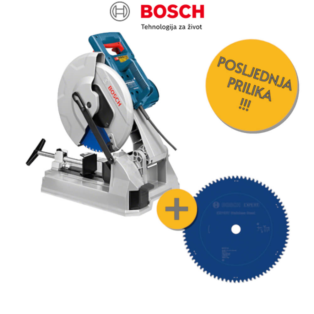 PILA KRUŽNA ZA METAL BOSCH GCD 12 JL 2000W 305mm + LIST EXPERT 305x25,4-80